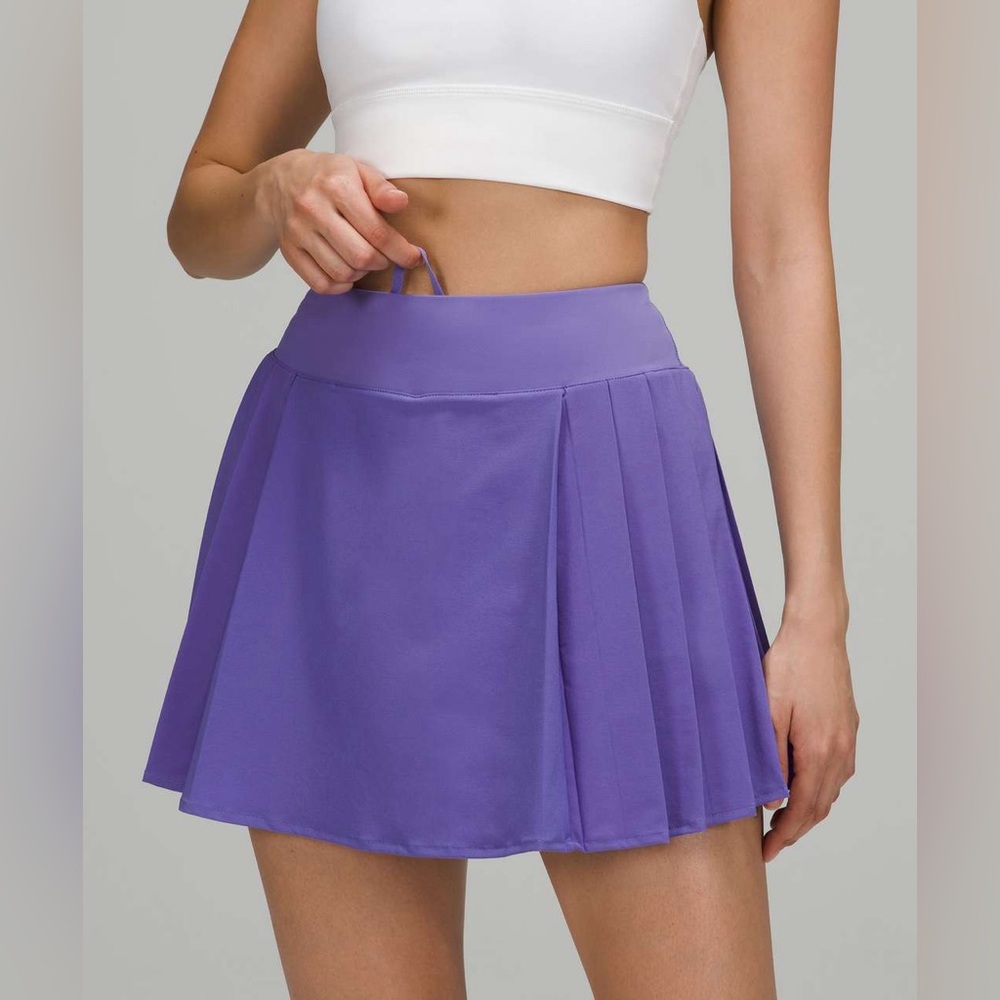 Lululemon Side Pleat Tennis Skirt in Charged Indigo Size 6